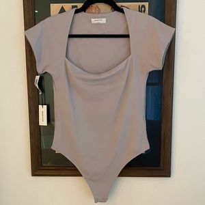 Babton Contour Bodysuit - Shortsleve Opal Gray